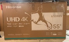 Hisense 55 Inch 4K TV Smart Ultra HD HDR LED 55A6NTUK Amazon Alexa