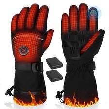 Rechargeable Heated Gloves 5V 6000mAh - Waterproof, Non-Slip for Skiing, Hunting