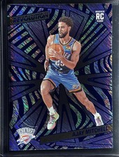 2024-25 Panini Revolution - Rookies Ajay Mitchell #122 Blue Storm (RC)