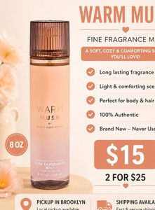 Bath & Body Works Warm Musk Fine Fragrance Mist for Women 8 fl oz