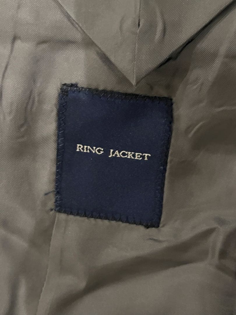 RING JACKET Gray Checkered Tailored Jacket Size 4… - image 3
