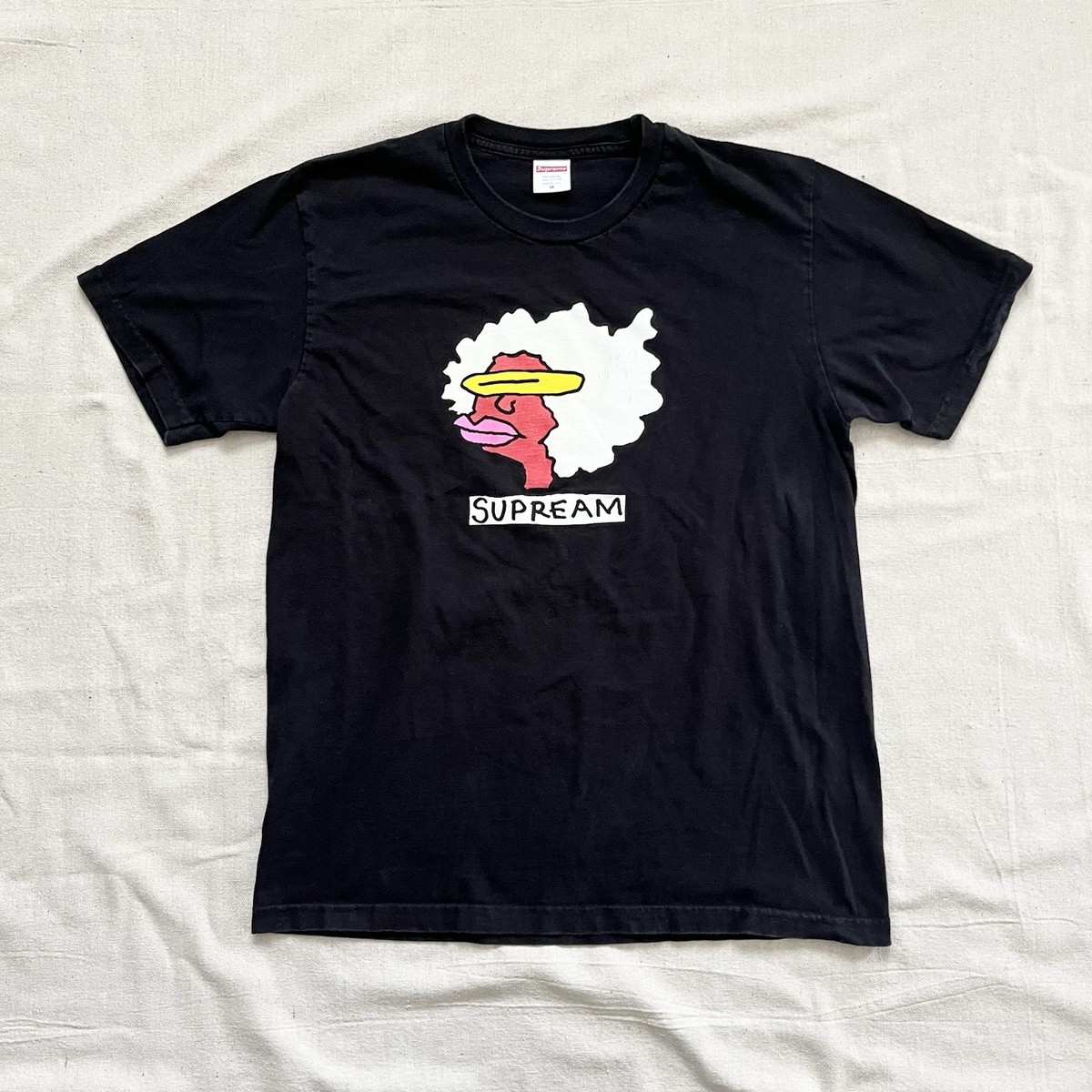 Supreme Gonz Supream Graphic T-Shirt Black Crew Neck Men's Size