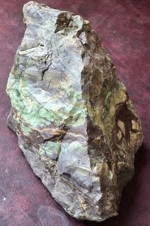 Dead Camel Breccicated Mint Chocolate Chip Jasper 4.12 Lbs Rough Cabbing Display