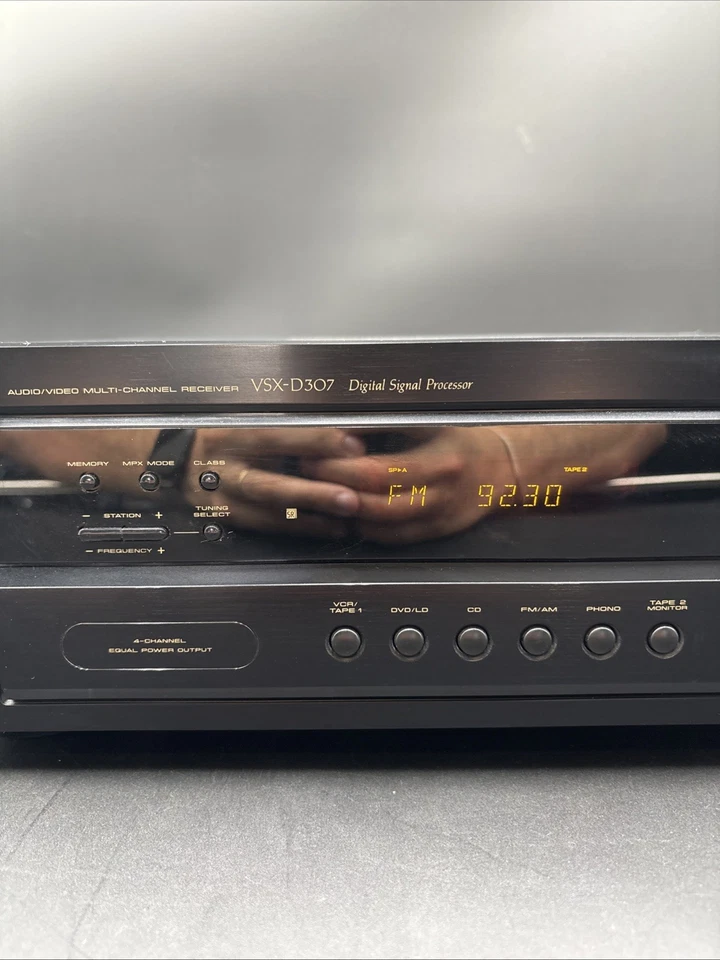 PIONEER VSX-D307 Receiver HiFi Stereo Vintage Home Audio 5.1 Channel Phono Radio - Image 3 of 4