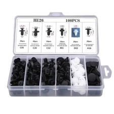 50/100Pcs Car Bumper Retainer Clips Fender Door Trim Panel Fastener Rivets