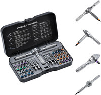 Ratschen Schraubendreher Set, 40 In 1 Magnetisch Schraubendreher Set, S2-Stahlbi