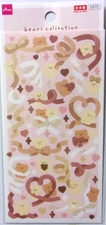 DAISO Bear Ribbon Sticker Sheet Made in Japan Bears Collection