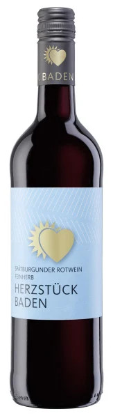 HerzstüCk Baden Rotwein SpäTburgunder Rotwein Qw Feinherb 0,75 L Rotwein-image