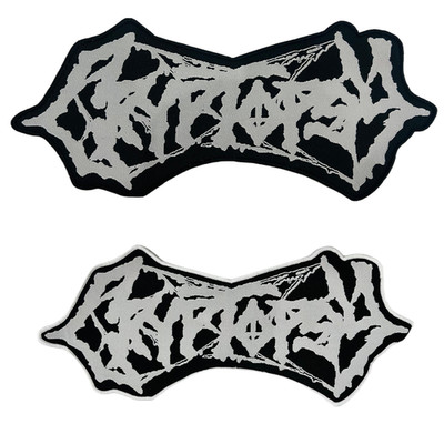 CRYPTOPSY - White Logo - Oversized Woven Patch