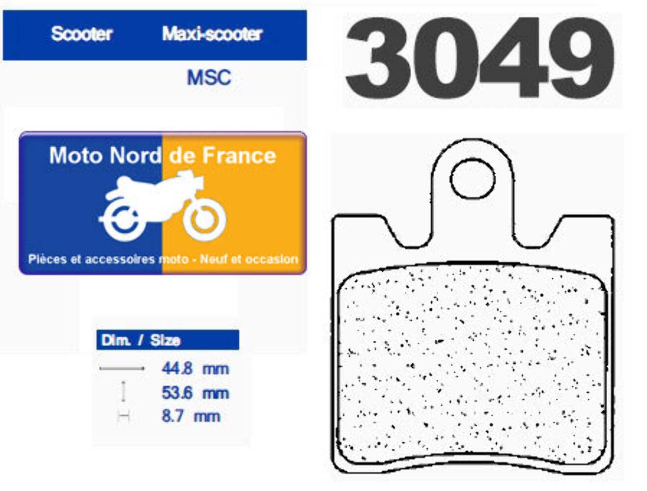Plaquettes de frein avant Carbone Lorraine pour Kawasaki SC 250 Epsilon trajets urbains