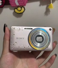 SONY Cyber Shot DSC-W350D 14.1MP Digital Camera Rhinestone Jewel English Tested