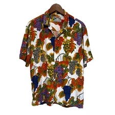 Paradise Found Vintage Aloha Shirt 80s-90s Short Sleeve Used
