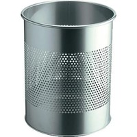 Durable 3310 331023 Papierkorb 15 L (Ø X H) 26 Cm X 31.5 Cm Metall Silber 1 St.