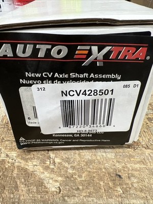   Auto Extra NCV428501 CV Axle Assembly-New CV Axle!  