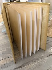 Vintage Yellow Large Photo Album 50 Self Adhesive double sided Pages 12x11.5x3