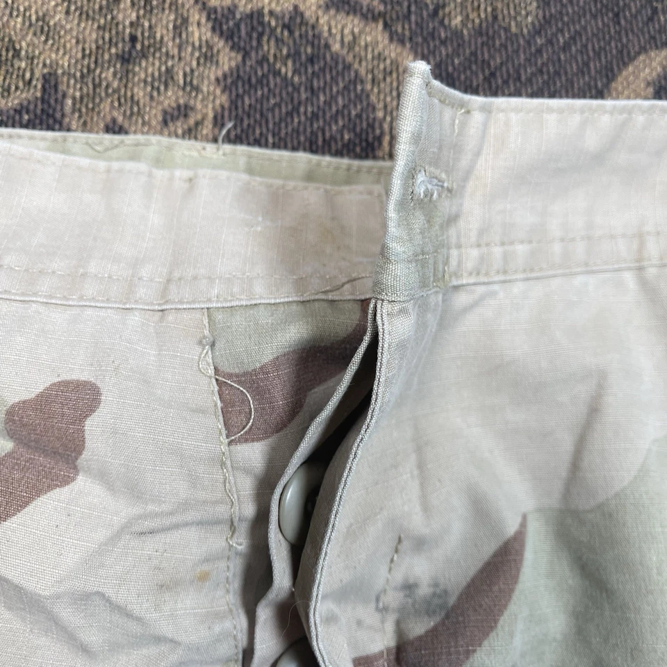 Пустынный камуфляж DCU грузовой брюки большой короткий армия боя мужской USGI отсутствует верхняя кнопка - Изображение 4 из 4