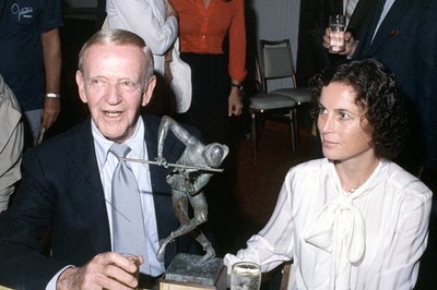 Fred Astaire and Robyn Smith at the ASCAP Piped Piper Awards in 1980 Old Photo 1