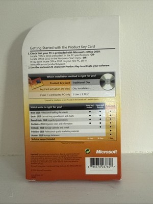 Microsoft Office Professional 2010 32/64-Bit (Retail (License Only