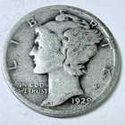 1929 MERCURY DIME - 90% SILVER - Circulated US Coin #6443