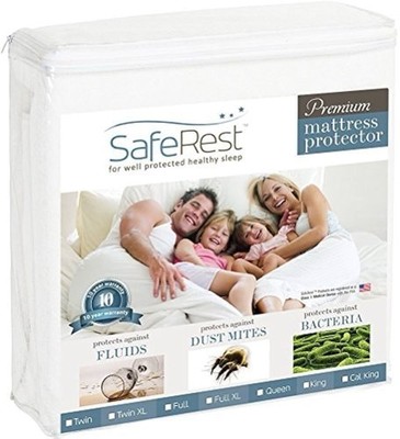 SafeRest Premium Waterproof Mattress Protector Twin XL New Sealed Cotton Terry