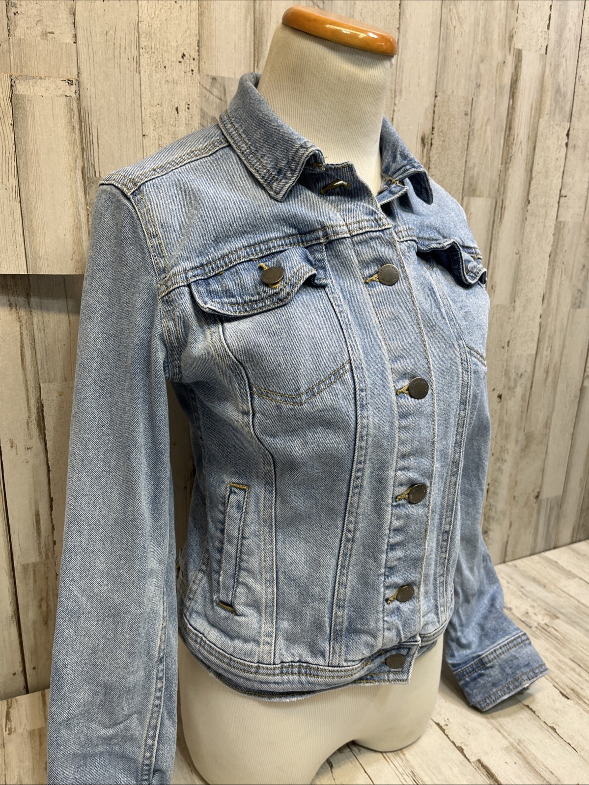 Universal Thread Button Up Jean Freeborn Jacket W… - image 5