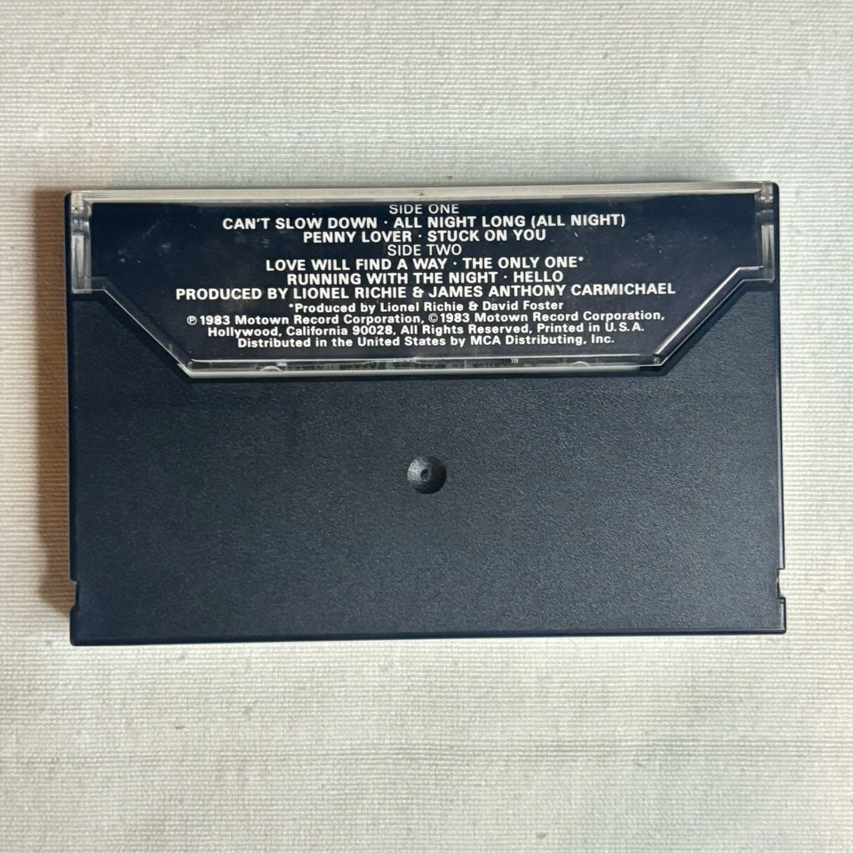 Lionel Richie Can't Slow Down Cassette 1983 Motown - Image 2 of 4