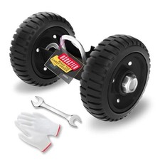 Rolling Gate Wheel for Sliding, Chain Link, Metal Fences or 8 Inch(Black)