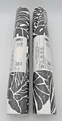 Lot of 2 - York Wallcoverings - SW7433 Ashford House Valdivian - Black Motiff