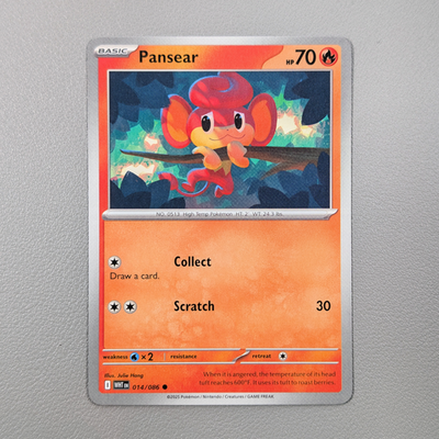 pansear pokemon card value (18/98) [Black & White: Emerging Powers] Colorless Artist Pokemon TCG Pansear Common and