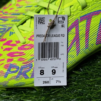 Size 8 - Mens Adidas Predator 24 League FG MG Soccer Cleats  display picture 3