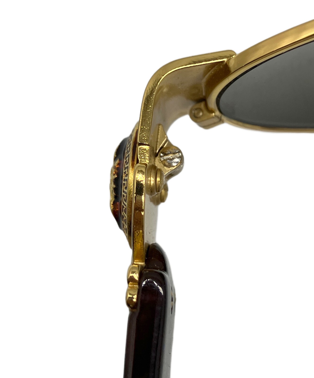 GIANNI VERSACE Vintage Sunglasses S72 Brown Gold Men's Used Fashion Accessory 5 thumbnail 7