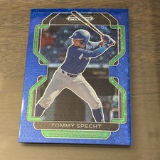 2022 Panini Prizm Draft Picks Blue Prizm Tommy Specht #PDP169 Texas Rangers #/25