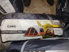 Core Equipment 6-Person Straight Wall Cabin Tent With Screen Room