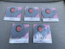 Kate Aspen Little Peanut Pink Ears Elephant Coasters Party Favor 5 Pkgs Of 2