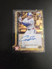 2025 Topps Gilded Collection - Cam Smith Chrome Gold Black Auto /10 - Astros