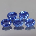 2.02CT MARVELOUS VVS 5PCS HEATED ONLY OVAL THAILAND BLUE SAPPHIRE NATURAL