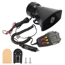 Car Warning Alarm Megaphone Police Siren Air Horn Speaker Car Horn Multi-tone &