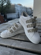 Band New White And Gold Geox Sneakers Size 4