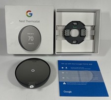 Google Nest Thermostat - Smart Programmable Wi-Fi Thermostat - Charcoal G4CVZ