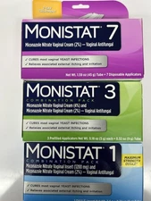 WOW! Monistat 3, Monistat 7, Monistat 1 (3 Packs) & FAST FREE SHIP! 2/27 & Later