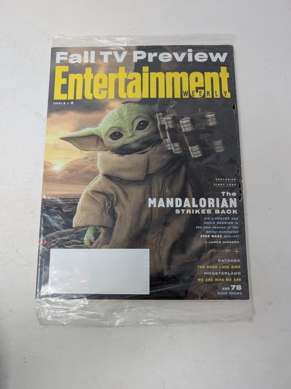 ENTERTAINMENT WEEKLY in plastic wrap OCT  2020 #1596 1597  MANDALORIAN STAR WARS
