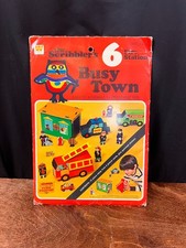 1970s The Scribbler's 6 Busy Town: Fire Station 1977 Cut Out Cardboard Toy