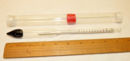 Vintage Hydrometer Tester for Measuring Alcohol Content Made in England Busby