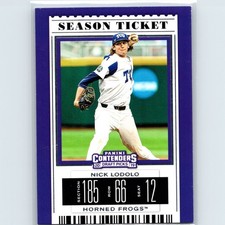 2019 Panini Contenders Draft Picks - Nick Lodolo #20 - Draft Ticket