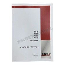 Case CS48 CS52 CS58 CS63 Traktor Reparaturhandbuch Werkstatthandbuch