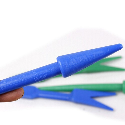 2 Set Plastica Giardino Widger Dibber Trapianto Strumenti Piantagione Colore Casuale - Foto 7 di 7
