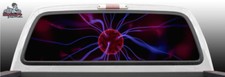 Plasma Electricity Energy Perforated Rear Window Graphic Decal SUV Truck Car