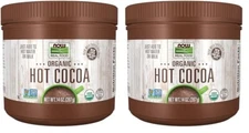 NOW FOODS Hot Cocoa Organic 14 oz (Pack of 2). NEW