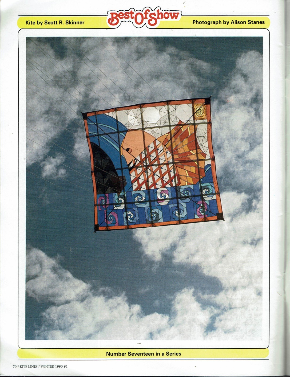 Kite Lines Magazine 1990 Vintage Back Issue Illustrated Articles Kites