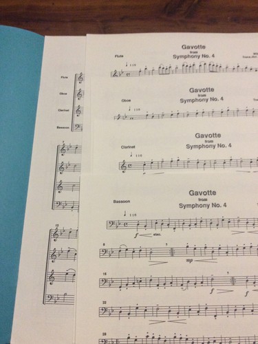 Boyce Gavotte From Symphony #4 By Ronald Dishinger Woodwind Quartet Music Book - Picture 3 of 3